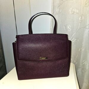 Kate Spade Laurel Way Satchel Purse Deep Plum